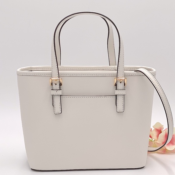 MICHAEL KORS XS CONVERTIBLE TOP ZIP TOTE OPTIC WHT - Picture 3 of 16